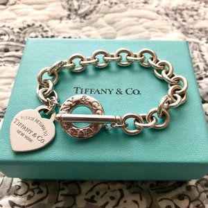 Heart Tag Toggle Bracelet